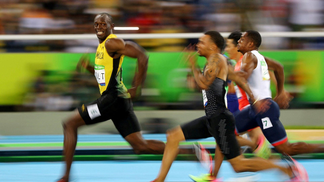 Jusein Bolt na trci