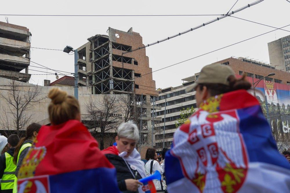 Generalštab, zgrada Generalštaba, urušena zgrada Generalštaba u Beogradu 