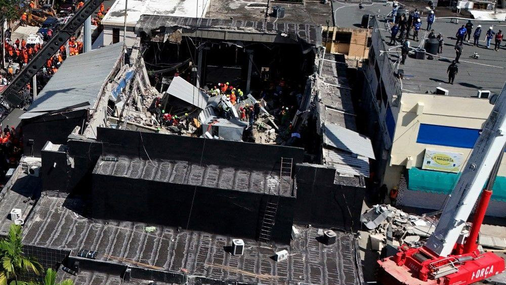 rušenje krova kluba u dominikanskoj republici, tragedija u dominikanskoj republici