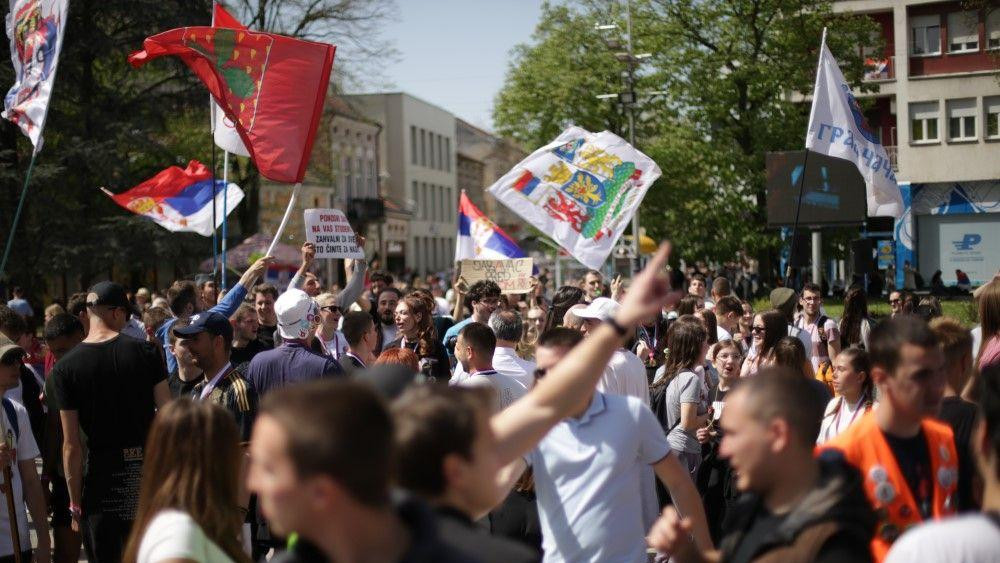 studenti, studentski protest u Kraljevu