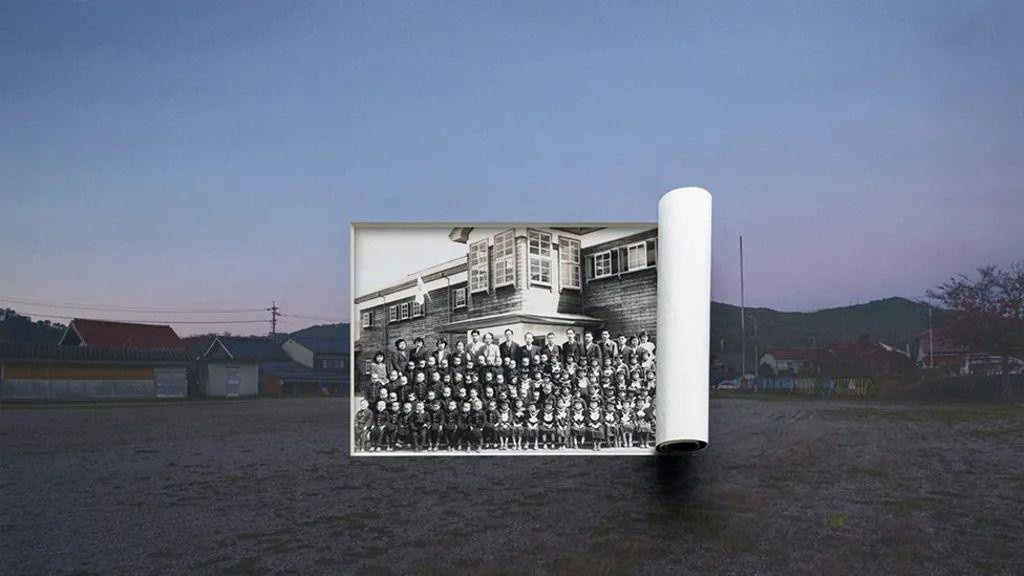 Crno-bela fotografija na slici pejzaža