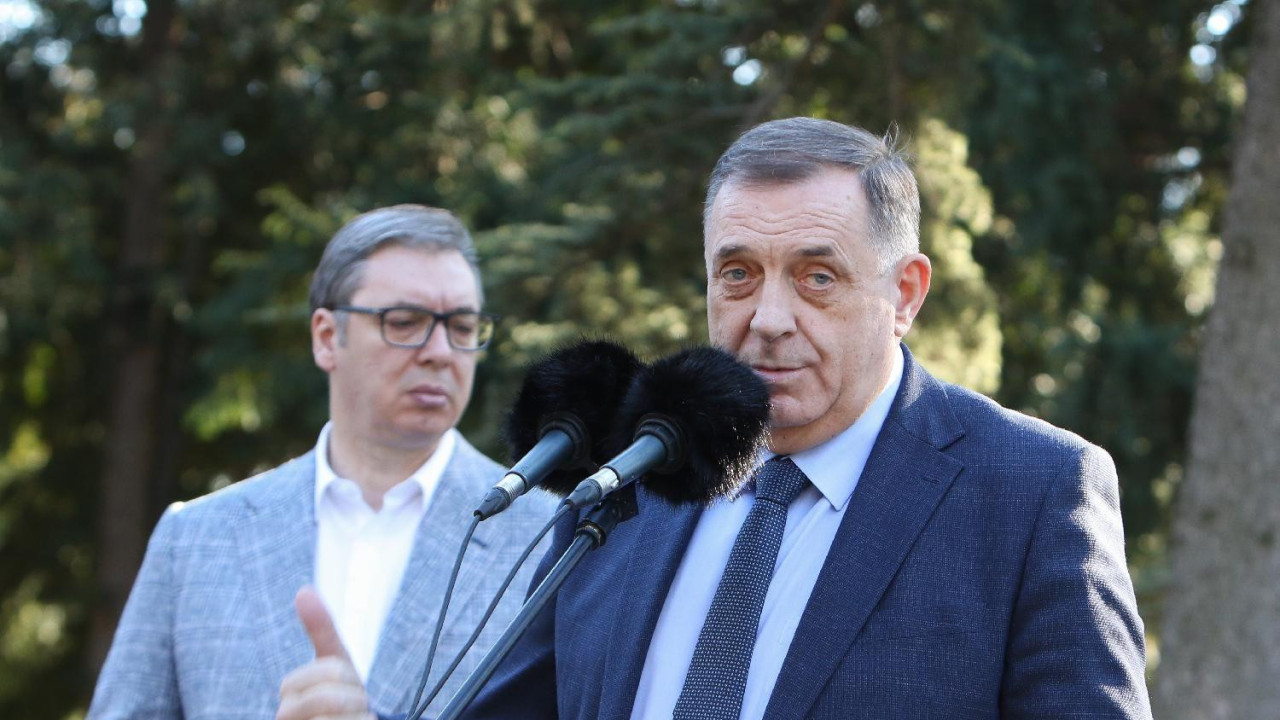 Dodik u Beogradu sa Aleksandrom Vučićem