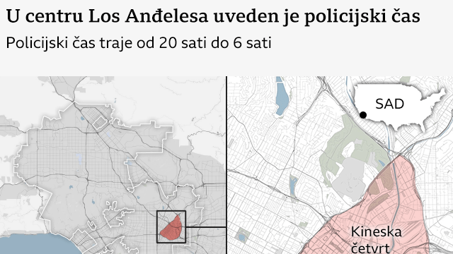 protesti u los anđelesu, nemiri u los anđelesu, policijski čas u los anđelesu