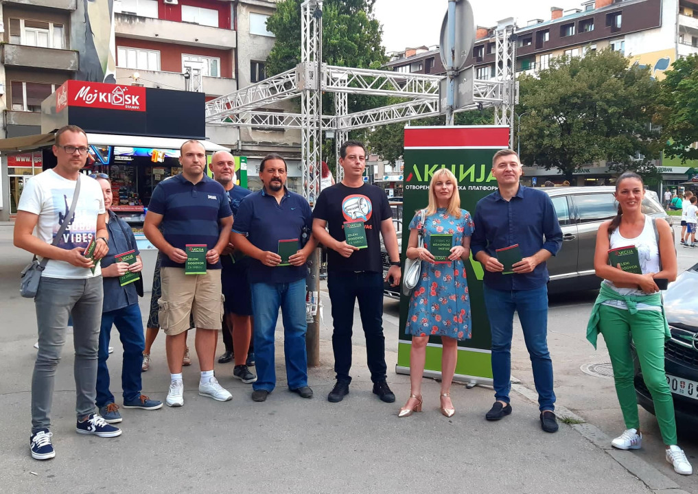 Foto/ T.S. Nebojša Zelenović i Pokret Jasno i Glasno- Zeleni dogovor